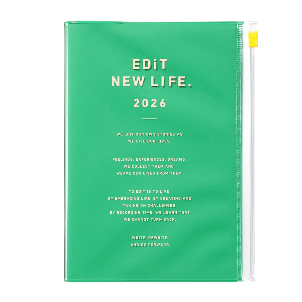 EDiT 手帳 2026 スケジュール帳 2026年4月始まり 1日1ページ B6変型