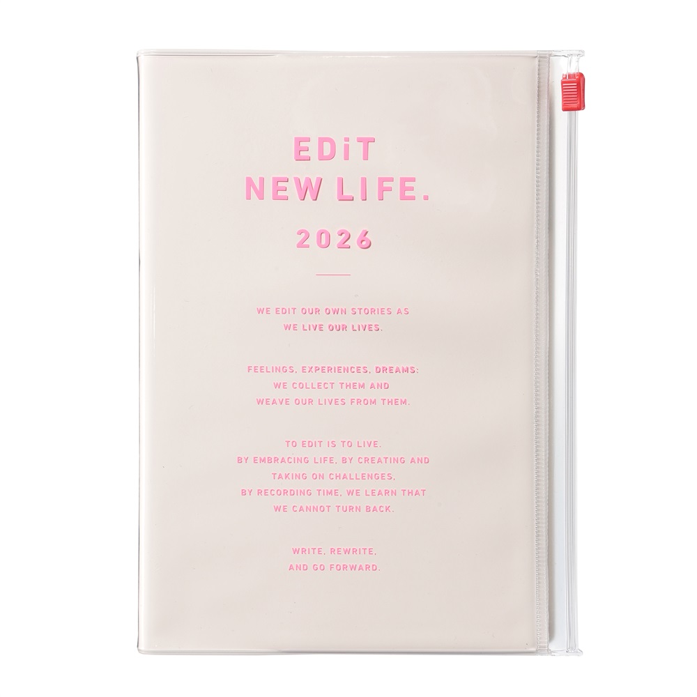 EDiT 手帳 2026 スケジュール帳 2026年4月始まり 1日1ページ B6変型