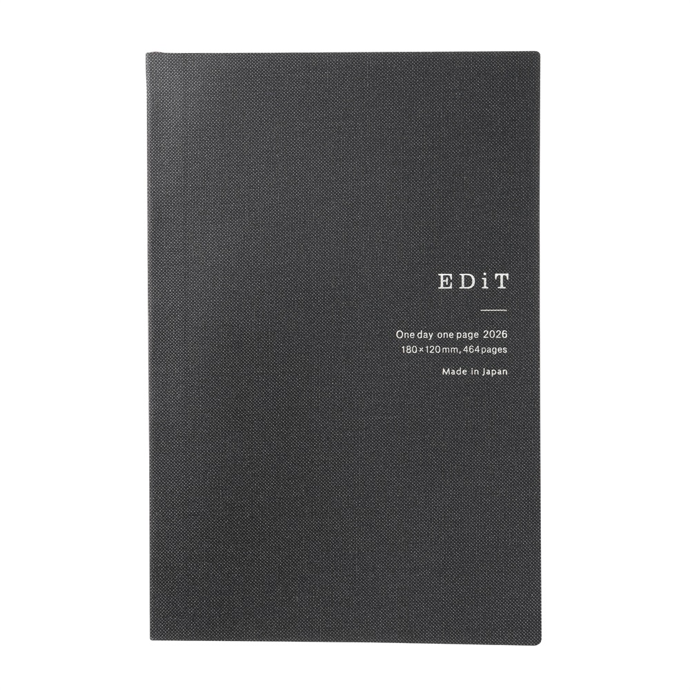 直営店限定】EDiT 手帳 2026 スケジュール帳 2026年4月始まり 1日1