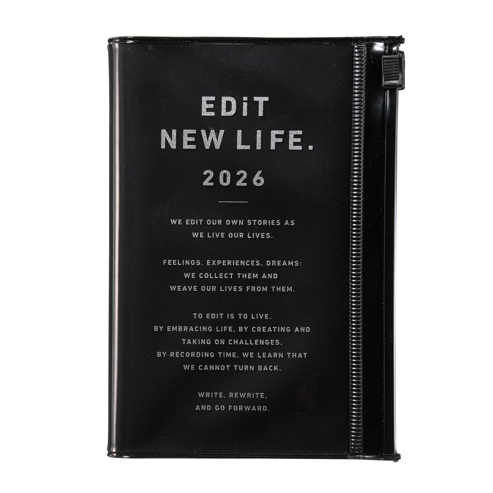 EDiT 手帳 2026 スケジュール帳 2026年4月始まり 1日1ページ B7変型