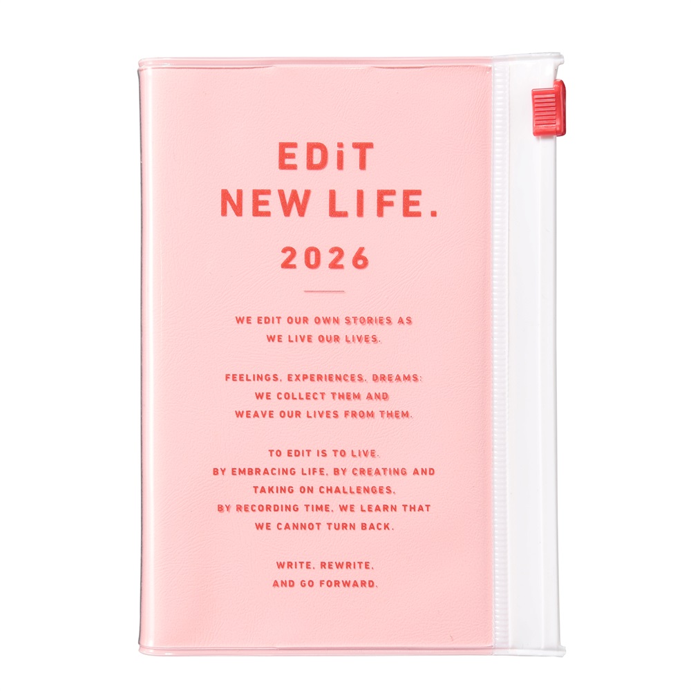 EDiT 手帳 2026 スケジュール帳 2026年4月始まり 1日1ページ B7変型