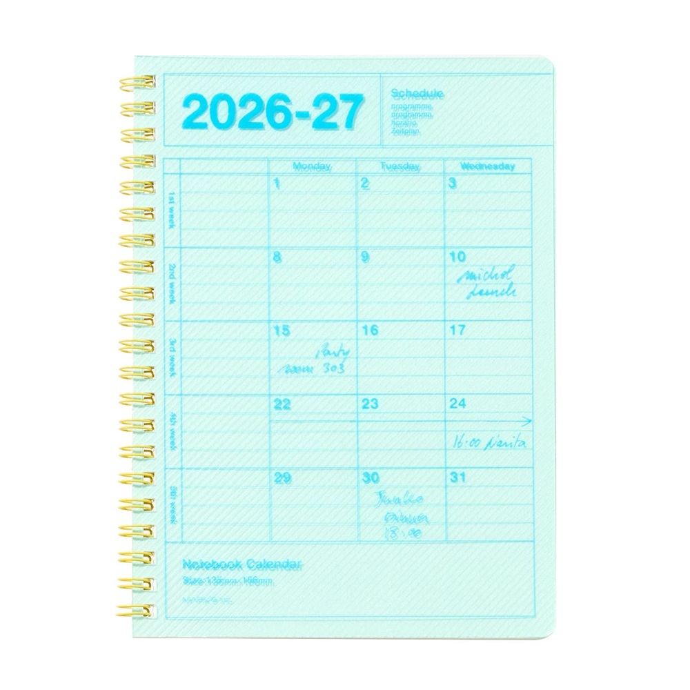 マークス 手帳 2026 スケジュール帳 2026年4月始まり 月間ブロック B6