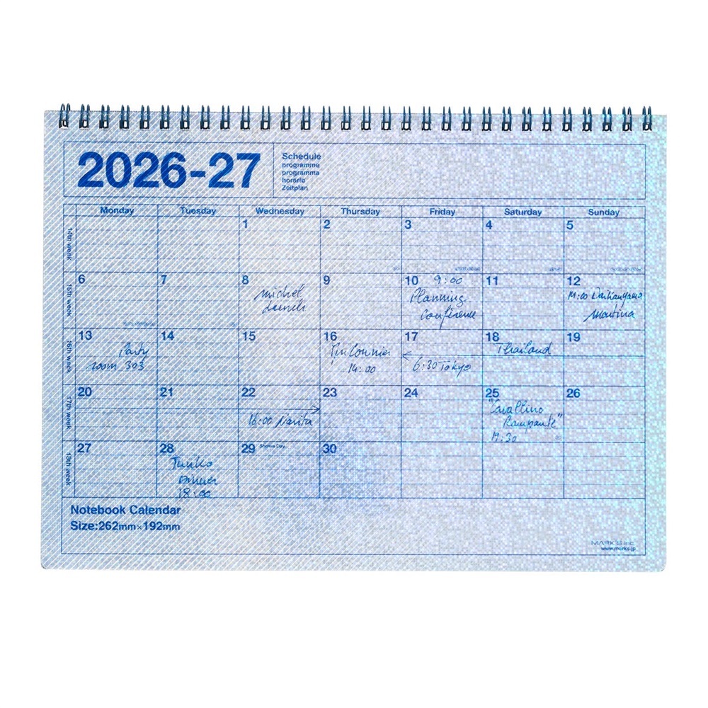 マークス 手帳 2026 スケジュール帳 2026年4月始まり 月間ブロック B5