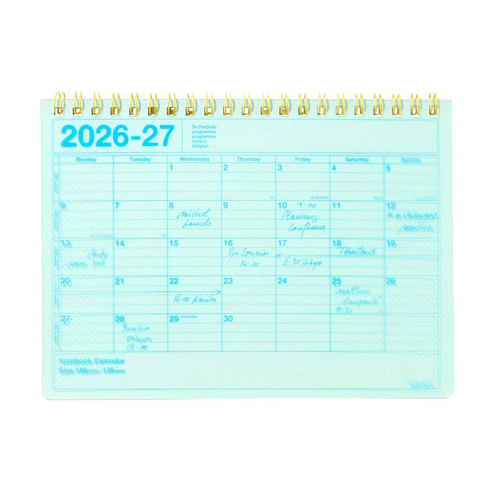 2026年カレンダー2セット&スケジュール帳 マークス 手帳 2026 スケジュール帳 2026年4月始まり 月間ブロック B6