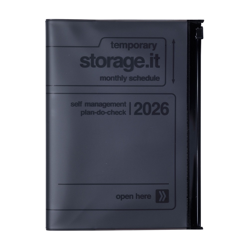 マークス 手帳 2026 スケジュール帳 2025年12月始まり 月間ブロック B6