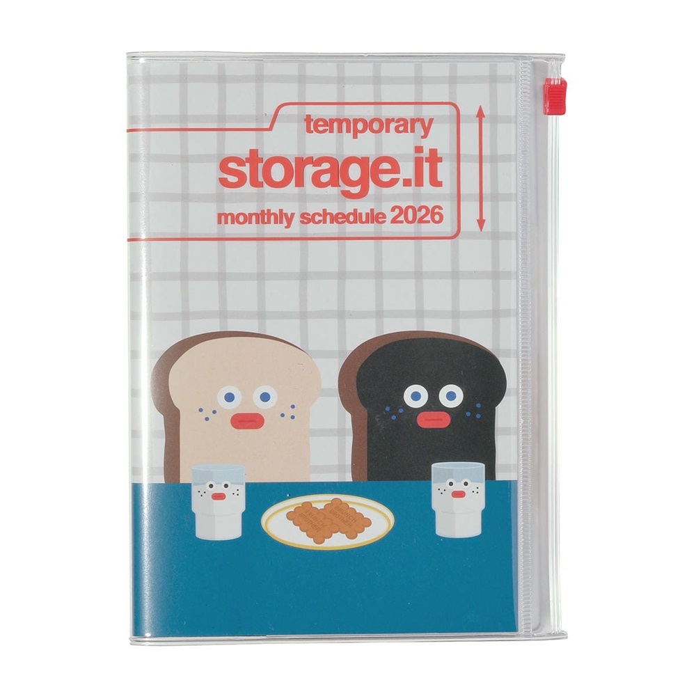 マークス 手帳 2026 スケジュール帳 2025年12月始まり 月間ブロック B6