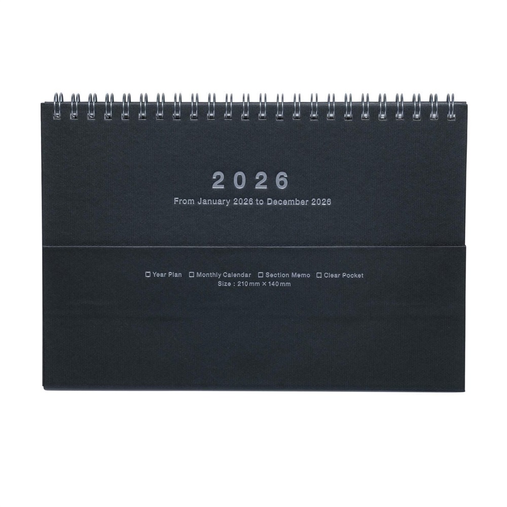 マークス 手帳 2026 スケジュール帳 2026年1月始まり 月間ブロック A5