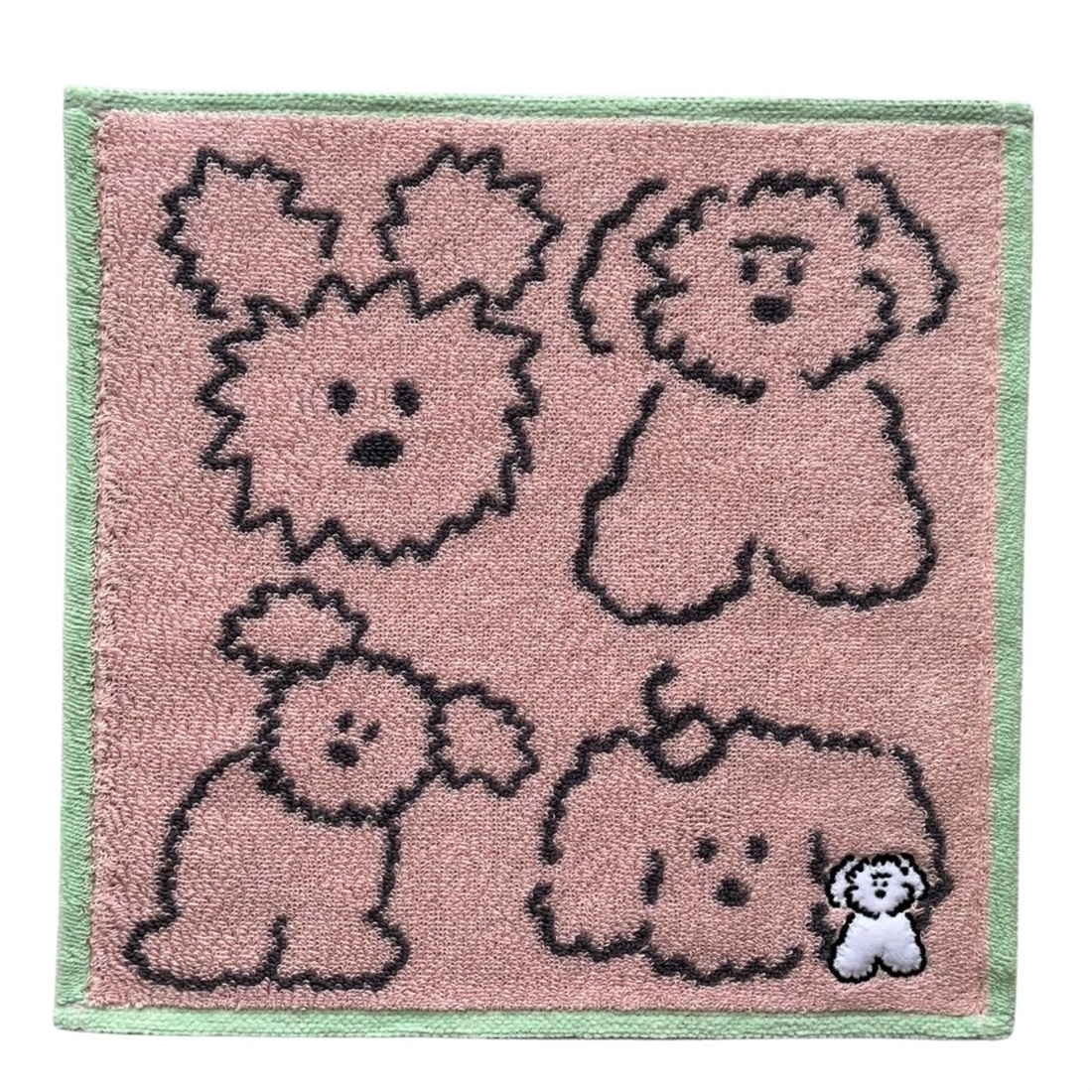 ブランチブラザー タオルハンカチ ジャガード織ワンポイント刺繍