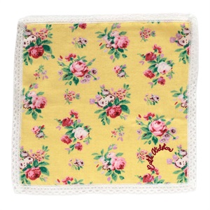 キャス キッドソン 大判ガーゼタオルハンカチ ＜ICON FLORAL・イエロー＞