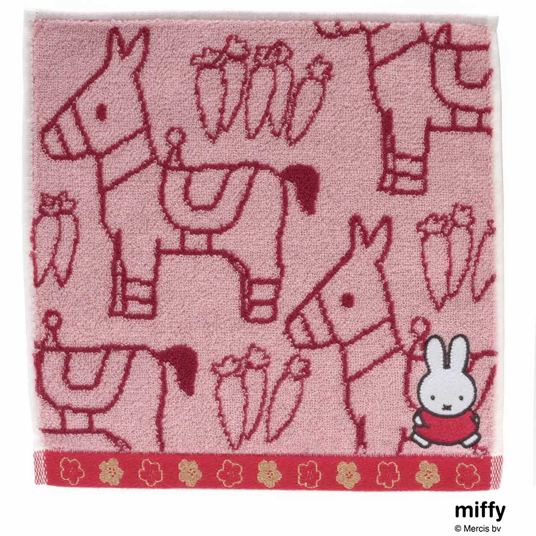 ミッフィー タオルハンカチ ＜ミッフィー ホース・ピンク＞ | マークス
