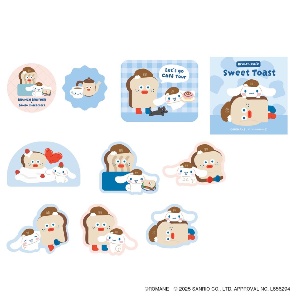 ブランチブラザーxサンリオキャラクターズ フレークステッカー