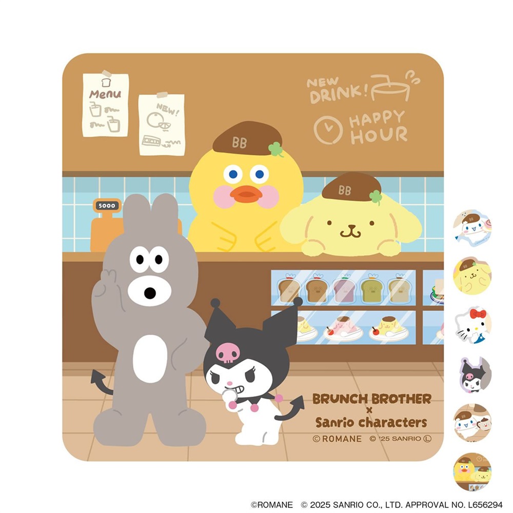 ブランチブラザーxサンリオキャラクターズ PVCステッカー マークス