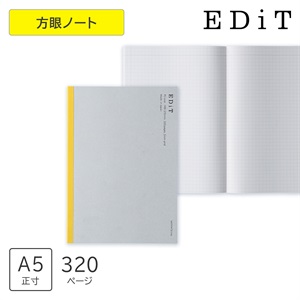 EDiT マークス 手帳用紙を使った方眼ノート・A5正寸・リフィル