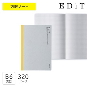 EDiT マークス 手帳用紙を使った方眼ノート・B6変型・リフィル