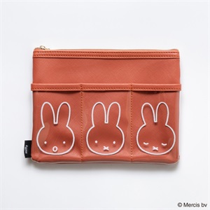 ディック・ブルーナ MIFFY フラットポーチ＜レッド＞