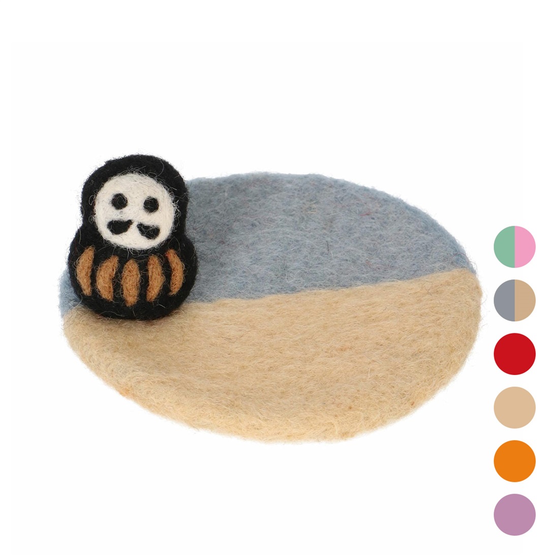 ネパールから届いたエシカルなフェルトこもの フェルトコースター