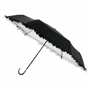estaa 遮光折傘 Beauty Shield 無地フリル 54cm
