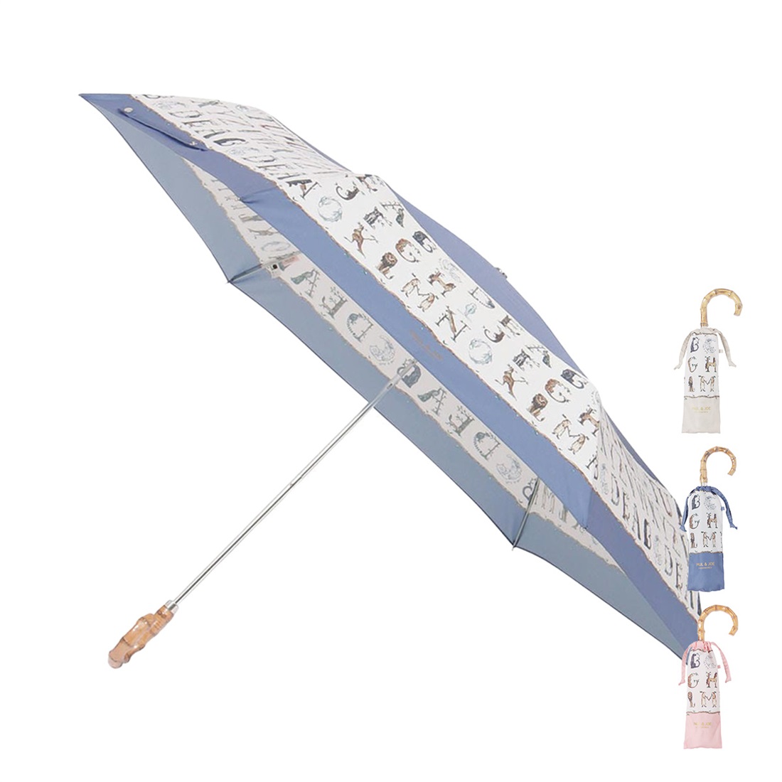 ポール ＆ ジョー アクセソワ ＜折りたたみ雨傘・ABC GARDEN＞ 55cm