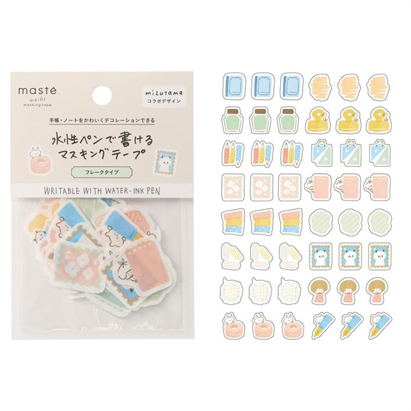 マステ」 mizutama マークス 水性ペンで書けるマスキングテープ