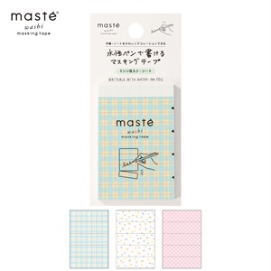 マステ」 マークス 水性ペンで書けるマスキングテープ・ミシン目入り
