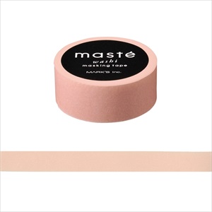 「マステ」 マークス マスキングテープ･ベーシック IMPRESSIVE TONE ＜ピンクベージュ/無地＞