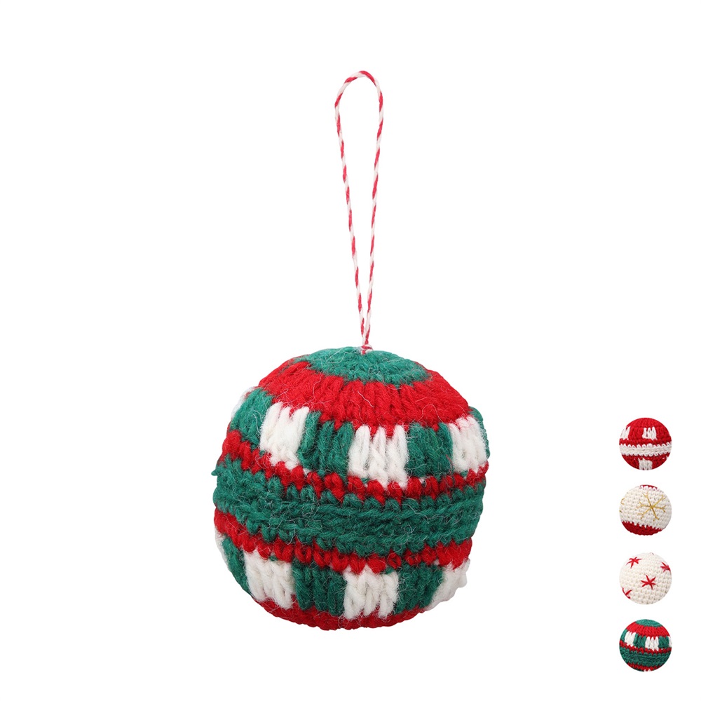 ネパールから届いたエシカルなニットこもの ニットオーナメント