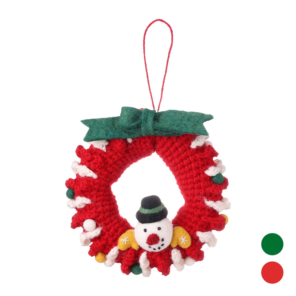 マークス　ネパール　フェルトクリスマスリース MARK'S（マークス） フェルトマスコット フェルト リース ハンドメイド