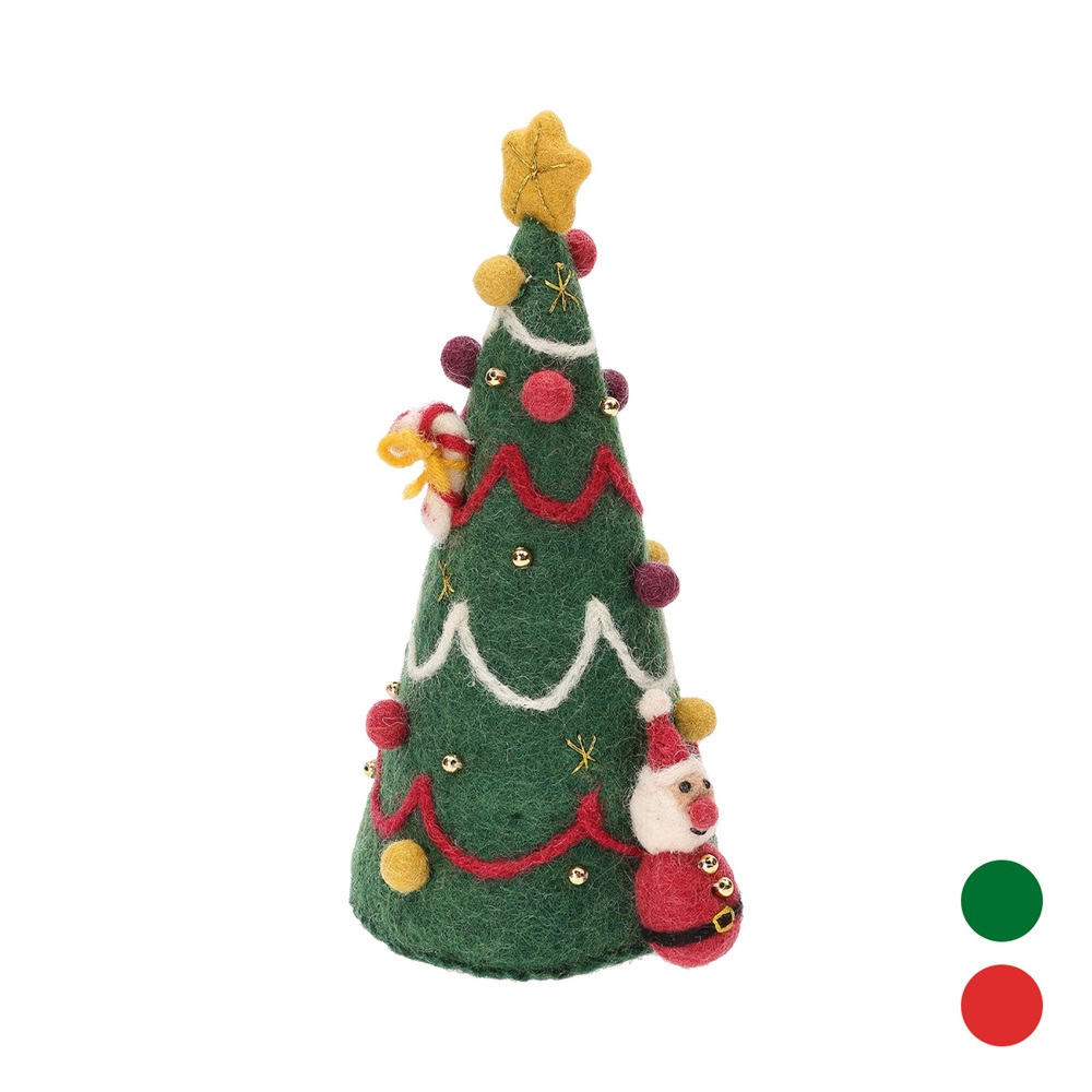 ネパールから届いたエシカルなフェルトこもの フェルトツリー マークス