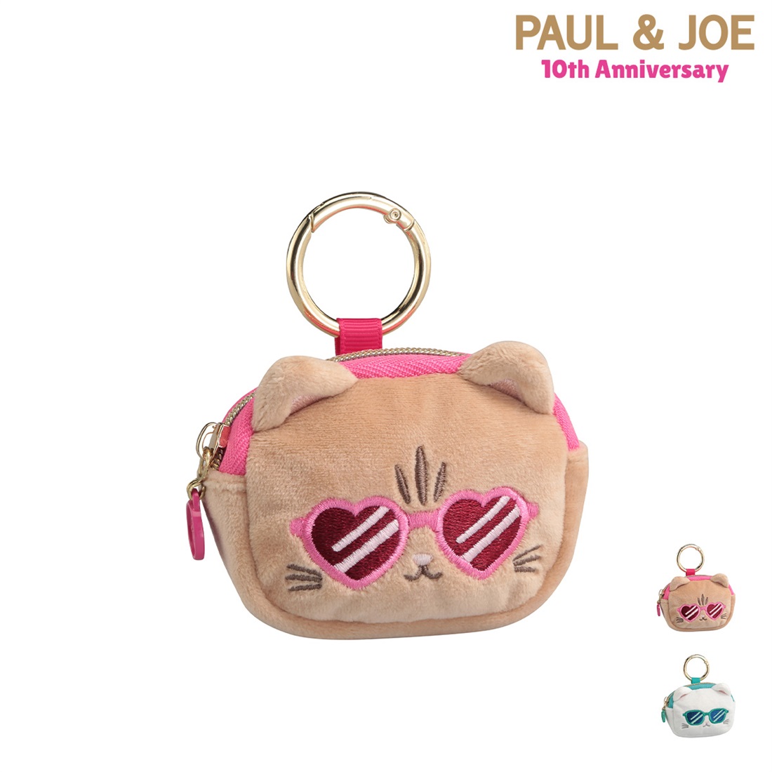 【限定セット】★ピンクスぷっくり着ぐるみ猫ちゃんパネル♡サコッシュ♡3点セット② 先行予約】ポール ＆ ジョー マークス ネコポーチ・S | マークス公式
