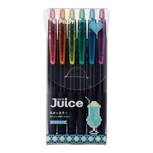 パイロット ジュース ゲルボールペン ネオンカラー 0.5mm ６色セット