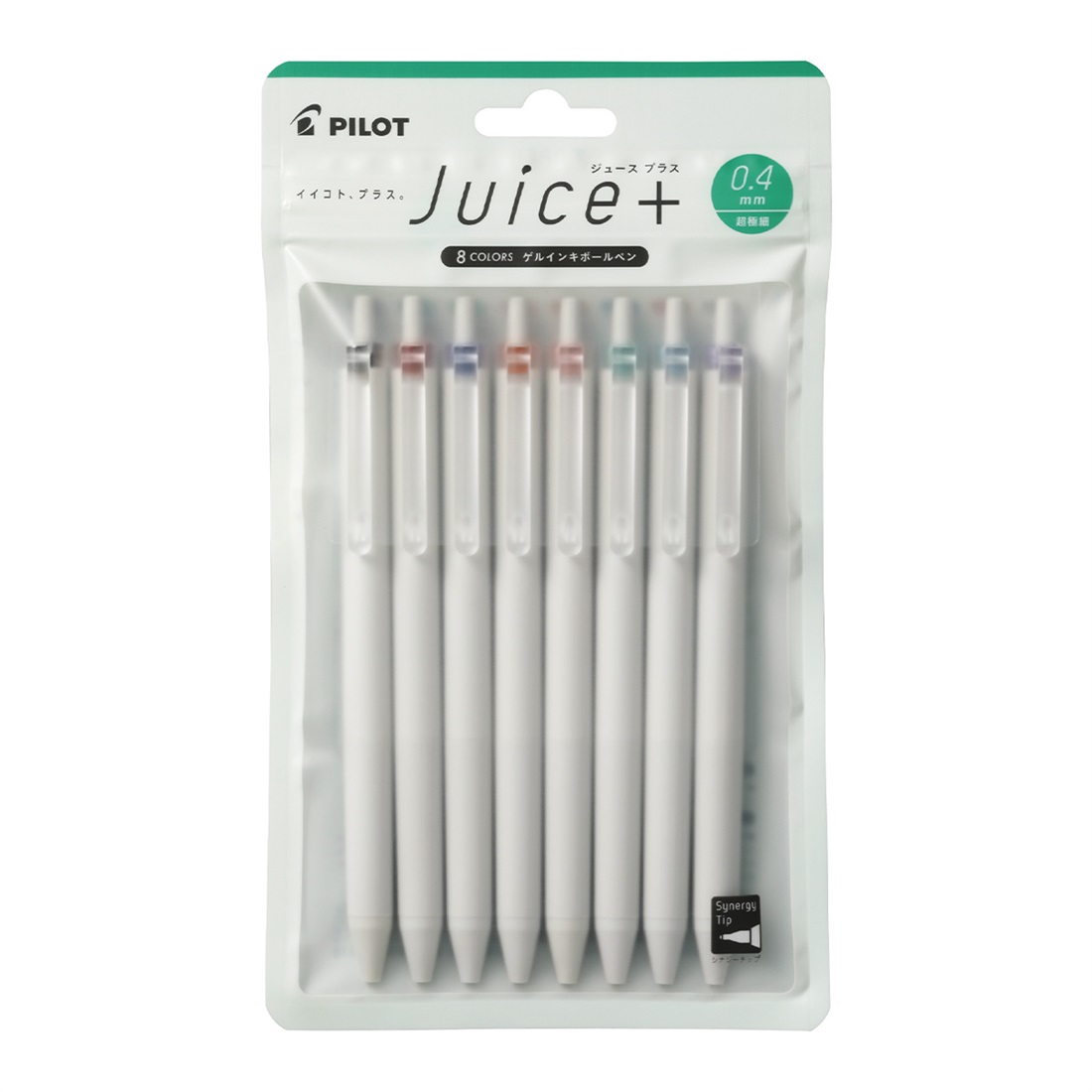パイロット ジュースプラス 超極細0.4 ゲルボールペン 8色セット