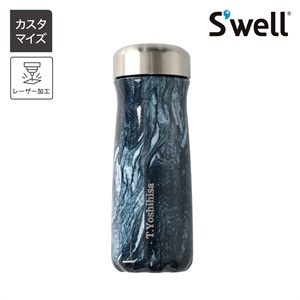 カスタマイズ・名入れ S'well スウェル ステンレスボトル・広口・16oz・470ml ＜アズライトマーブル＞