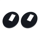 acrylic アクリリック earring parts CI(ブラック)