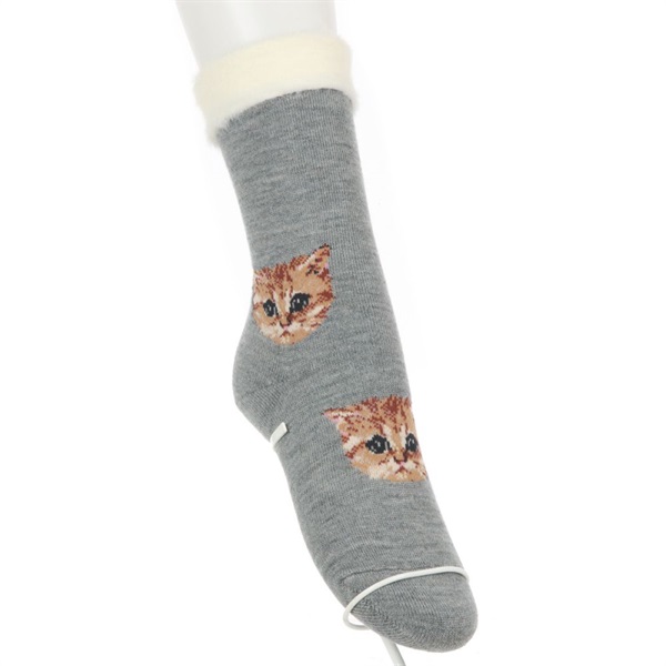 ルームソックス 猫 - ソックス