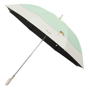 ポール ＆ ジョーアクセソワ 遮光長傘 UVカット機能付き 晴雨兼用  ＜スウィンギングヌネット・ミント＞