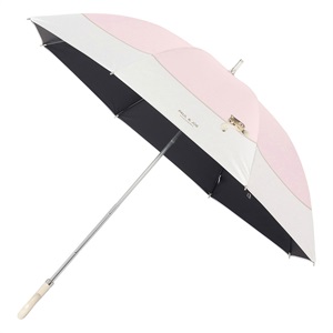 ポール ＆ ジョーアクセソワ 遮光長傘 UVカット機能付き 晴雨兼用  ＜スウィンギングヌネット・ピンク＞