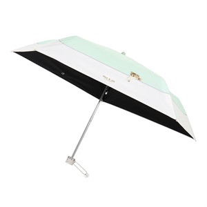 ポール ＆ ジョーアクセソワ 遮光折傘 UVカット機能付き 晴雨兼用  ＜スウィンギングヌネット・ミント＞