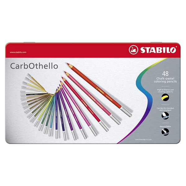 STABILO スタビロ カーブオテロ 48色セット 色鉛筆 4.4mm 水彩パステル色鉛筆 マークス公式通販