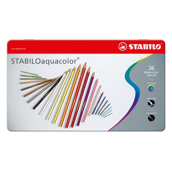STABILO スタビロ アクアカラー 36色セット 水彩色鉛筆
