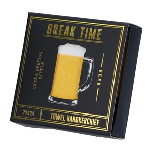ビール2･タオル ハンカチ(オレンジ)/BREAKTIME(ブレイクタイム) マークス