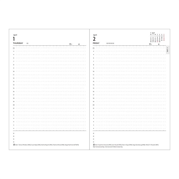 手帳 21 スケジュール帳 ダイアリー Edit 1日1ページ 21年4月始まり B6変型 オサムグッズ マークス マークス公式通販