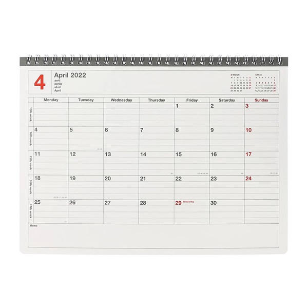マークス 手帳 22 スケジュール帳 4月始まり 月間ブロック M ノートブックカレンダー M マークス公式通販