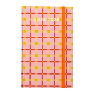 Ban.do バン･ドー 手帳 2026 スケジュール帳 ダイアリー 2025年8月始まり 週間ホリゾンタル A5変型 ＜PINK PLAID＞
