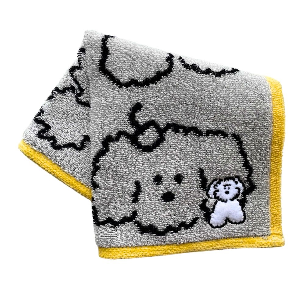 ブランチブラザー タオルハンカチ ジャガード織ワンポイント刺繍