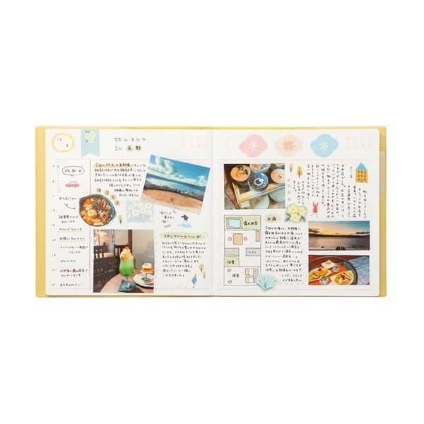 SALE／88%OFF】 日付フリー ウィークリー ライフログ 日記帳 手帳デコ スケジュール帳 日付無し マークスのログダイアリー 