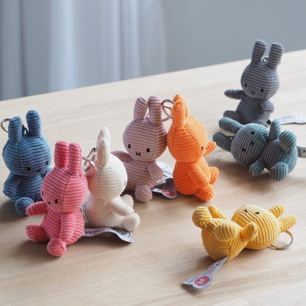 ミッフィー キーチェーン コーデュロイ 10cm ＜ダークグレー