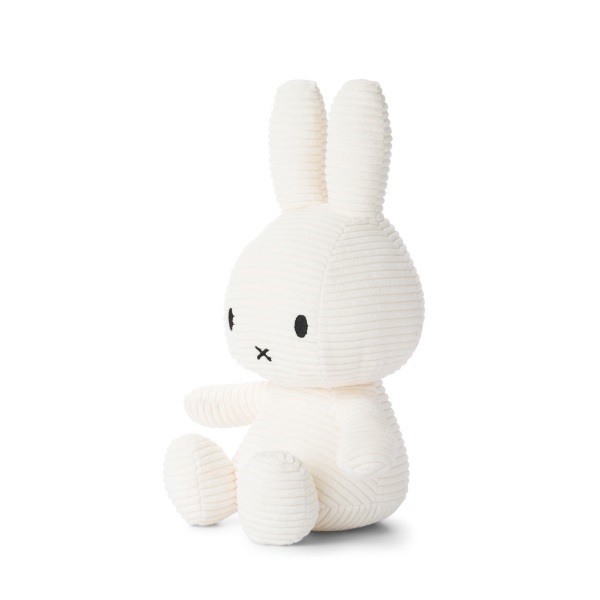 ミッフィー ぬいぐるみ コーデュロイ 33cm <ホワイト> | マークス