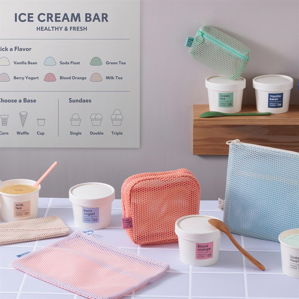 ミッフィー miffy メッシュフラットポーチ（purple） ポーチ 文具