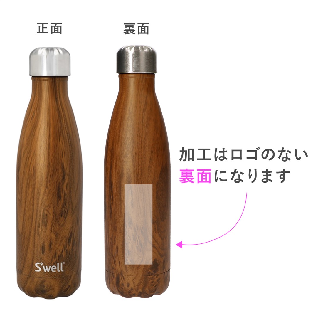 カスタマイズ・名入れ S'well スウェル ステンレスボトル・広口・16oz