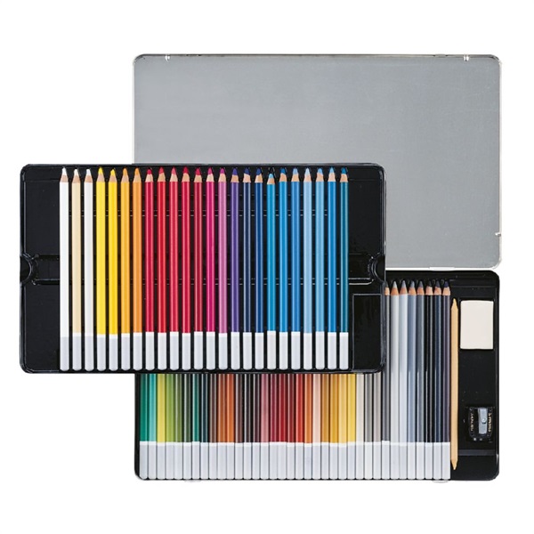 STABILO スタビロ カーブオテロ 60色セット 色鉛筆 4.4mm 水彩パステル色鉛筆 専用シャープナー･消しゴム･ぼかしツール付